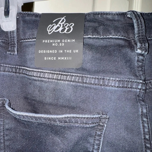 MENS B33 INSPIRED ALVARO RELAXED FIT PREMIUM DENIM  NO.33
DARK WASH 28x32 - Picture 6 of 15